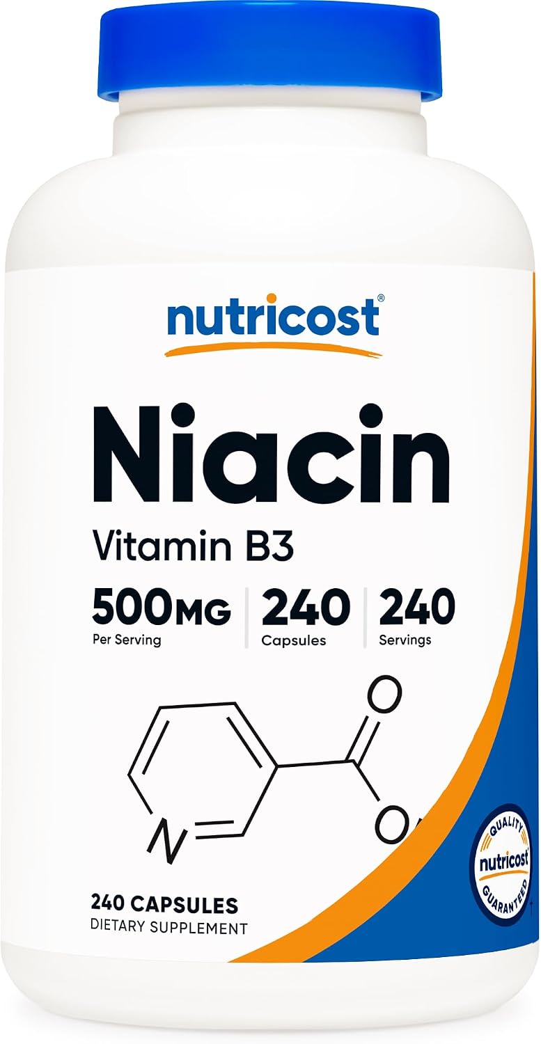 Nutricost — Niacin Vitamin B3 500 mg — With Flushing