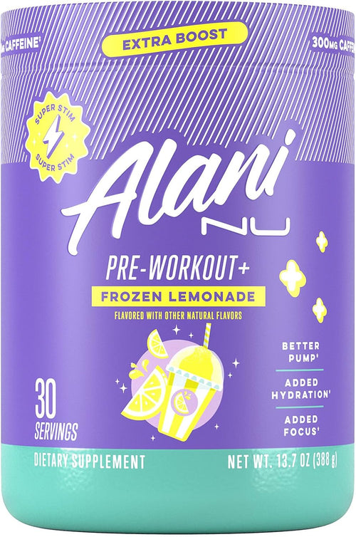 Alani Nu — Pre-Workout+ — Frozen Lemonade